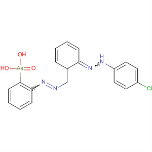 Molecular Structure of 106129-90-2 (Arsonic acid, [2-[[[(4-chlorophenyl)hydrazono]phenylmethyl]azo]phenyl]-)