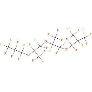 Molecular Structure of 106130-07-8 (Oxetane,
2,2,3,4-tetrafluoro-4-[1,1,2,3,3,3-hexafluoro-2-[1,1,2,3,3,3-hexafluoro-2-
(heptafluoropropoxy)propoxy]propoxy]-3-(trifluoromethyl)-)