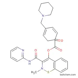 Molecular Structure of 106261-33-0 (Benzoic acid, 4-(1-piperidinylmethyl)-,
2-methyl-3-[(2-pyridinylamino)carbonyl]-2H-1,2-benzothiazin-4-yl ester,
S,S-dioxide)