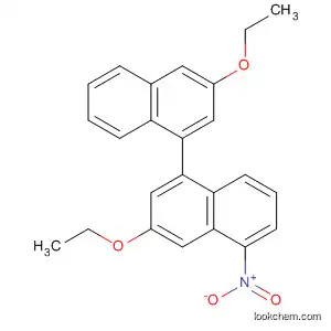 Molecular Structure of 106291-85-4 (1,1'-Binaphthalene, 3,3'-diethoxy-5-nitro-)