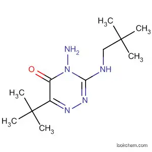 Molecular Structure of 106313-51-3 (1,2,4-Triazin-5(4H)-one,
4-amino-6-(1,1-dimethylethyl)-3-[(2,2-dimethylpropyl)amino]-)