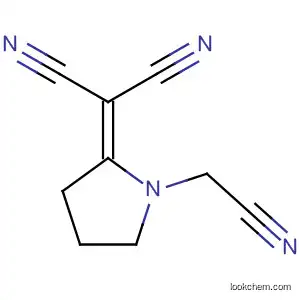 Molecular Structure of 106345-06-6 (Propanedinitrile, [1-(cyanomethyl)-2-pyrrolidinylidene]-)