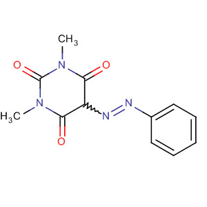 Molecular Structure of 100517-91-7 (2,4,6(1H,3H,5H)-Pyrimidinetrione, 1,3-dimethyl-5-(phenylazo)-)