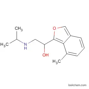 Molecular Structure of 16564-65-1 (2-Benzofuranmethanol, 7-methyl-a-[[(1-methylethyl)amino]methyl]-)