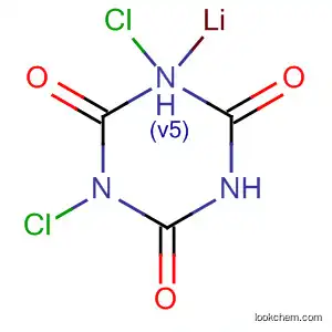 Molecular Structure of 16917-04-7 (1,3,5-Triazine-2,4,6(1H,3H,5H)-trione, 1,3-dichloro-, lithium salt)