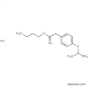 Molecular Structure of 16953-01-8 (Benzeneethanimidic acid, 4-(1-methylethoxy)-, butyl ester,
hydrochloride)