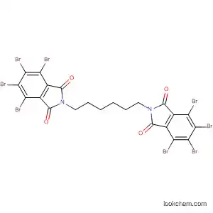 Molecular Structure of 26040-48-2 (1H-Isoindole-1,3(2H)-dione,
2,2'-(1,6-hexanediyl)bis[4,5,6,7-tetrabromo-)