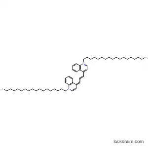 Molecular Structure of 28462-57-9 (Quinolinium,
1-octadecyl-4-[3-(1-octadecyl-4(1H)-quinolinylidene)-1-propenyl]-)