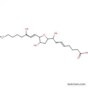 Molecular Structure of 35275-52-6 (5-Octenoic acid,
8-hydroxy-8-[tetrahydro-4-hydroxy-5-(3-hydroxy-1-octenyl)-2-furanyl]-)