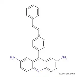 Molecular Structure of 36207-53-1 (2,7-Acridinediamine, 9-[4-(2-phenylethenyl)phenyl]-)