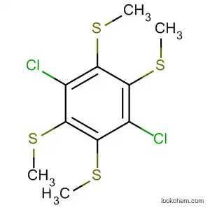 Molecular Structure of 36639-06-2 (Benzene, 1,4-dichloro-2,3,5,6-tetrakis(methylthio)-)