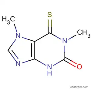 Molecular Structure of 38759-02-3 (2H-Purin-2-one, 1,3,6,7-tetrahydro-1,7-dimethyl-6-thioxo-)