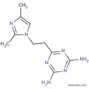 Molecular Structure of 39102-37-9 (1,3,5-Triazine-2,4-diamine, 6-[2-(2,4-dimethyl-1H-imidazol-1-yl)ethyl]-)