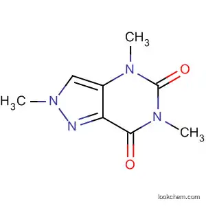 Molecular Structure of 3920-36-3 (2H-Pyrazolo[4,3-d]pyrimidine-5,7(4H,6H)-dione, 2,4,6-trimethyl-)