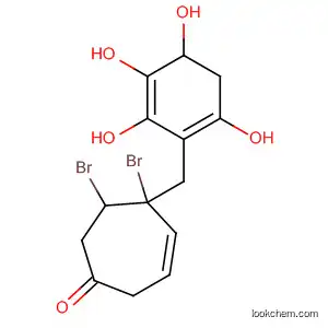 Molecular Structure of 3940-48-5 (5H-Benzocyclohepten-5-one, 1,7-dibromo-2,3,4,6-tetrahydroxy-)