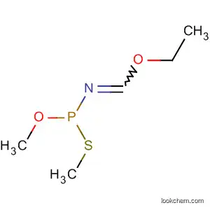 Molecular Structure of 39486-94-7 (Methanimidic acid, N-[methoxy(methylthio)phosphinyl]-, ethyl ester)