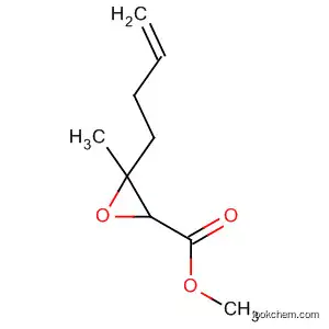 Molecular Structure of 39561-58-5 (Oxiranecarboxylic acid, 3-(3-butenyl)-3-methyl-, methyl ester)