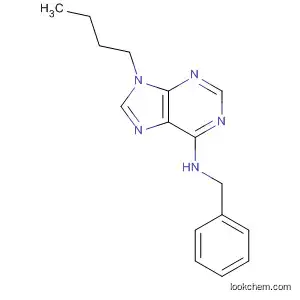 Molecular Structure of 41945-74-8 (9H-Purin-6-amine, 9-butyl-N-(phenylmethyl)-)