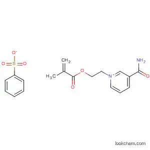 Molecular Structure of 42040-57-3 (Pyridinium,
3-(aminocarbonyl)-1-[2-[(2-methyl-1-oxo-2-propenyl)oxy]ethyl]-,
benzenesulfonate)