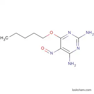 Molecular Structure of 49560-65-8 (2,4-Pyrimidinediamine, 5-nitroso-6-(pentyloxy)-)