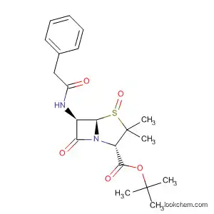 Molecular Structure of 49597-81-1 (4-Thia-1-azabicyclo[3.2.0]heptane-2-carboxylic acid,
3,3-dimethyl-7-oxo-6-[(phenylacetyl)amino]- (2S,5R,6R)-,
1,1-dimethylethyl ester, 4-oxide)