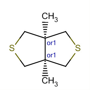 Molecular Structure of 49846-76-6 (1H,3H-Thieno[3,4-c]thiophene, tetrahydro-3a,6a-dimethyl-, cis-)