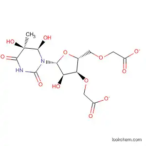 Molecular Structure of 51268-78-1 (Thymidine, 5,6-dihydro-5,6-dihydroxy-, 3',5'-diacetate, (5S,6R)-)