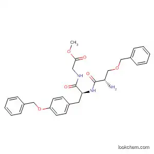 Molecular Structure of 51482-08-7 (Glycine, N-[O-(phenylmethyl)-N-[O-(phenylmethyl)-L-seryl]-L-tyrosyl]-,
methyl ester)