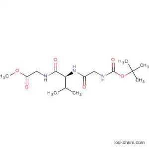Glycine, N-[N-[N-[(1,1-dimethylethoxy)carbonyl]glycyl]-L-valyl]-, methyl
ester