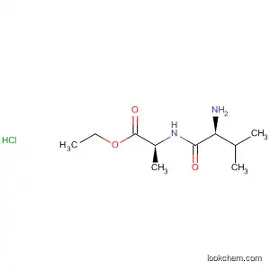 Molecular Structure of 55739-17-8 (L-Alanine, N-L-valyl-, ethyl ester, monohydrochloride)