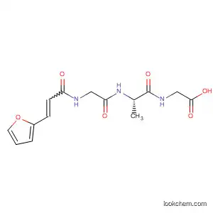 Molecular Structure of 56186-46-0 (Glycine, N-[N-[N-[3-(2-furanyl)-1-oxo-2-propenyl]glycyl]-L-alanyl]-)