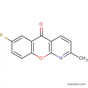Molecular Structure of 56364-09-1 (5H-[1]Benzopyrano[2,3-b]pyridin-5-one, 7-fluoro-2-methyl-)