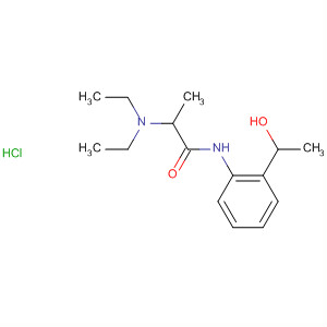 Propanamide, 2-(diethylamino)-N-[2-(1-hydroxyethyl)phenyl]-,
monohydrochloride