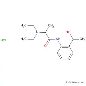 Molecular Structure of 57065-51-7 (Propanamide, 2-(diethylamino)-N-[2-(1-hydroxyethyl)phenyl]-,
monohydrochloride)