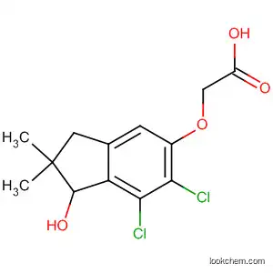 Molecular Structure of 57593-10-9 (Acetic acid,
[(6,7-dichloro-2,3-dihydro-1-hydroxy-2,2-dimethyl-1H-inden-5-yl)oxy]-)