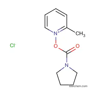 Molecular Structure of 57845-46-2 (Pyridinium, 2-methyl-1-[(1-pyrrolidinylcarbonyl)oxy]-, chloride)