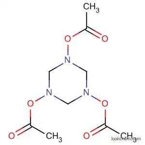 Molecular Structure of 58793-61-6 (1,3,5-Triazine, 1,3,5-tris(acetyloxy)hexahydro-)