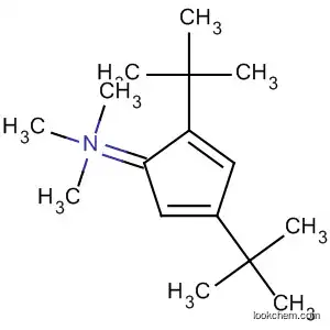Molecular Structure of 58832-18-1 (Methanamine,
1-[2,4-bis(1,1-dimethylethyl)-2,4-cyclopentadien-1-ylidene]-N,N-dimeth
yl-)