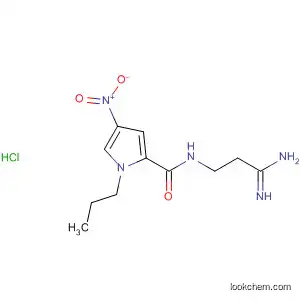 Molecular Structure of 58902-81-1 (1H-Pyrrole-2-carboxamide,
N-(3-amino-3-iminopropyl)-4-nitro-1-propyl-, monohydrochloride)