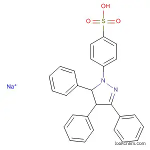 Molecular Structure of 58937-01-2 (Benzenesulfonic acid, 4-(4,5-dihydro-3,4,5-triphenyl-1H-pyrazol-1-yl)-,
sodium salt)