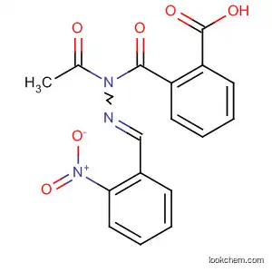 Molecular Structure of 59019-13-5 (Benzoic acid, acetyl[(2-nitrophenyl)methylene]hydrazide)