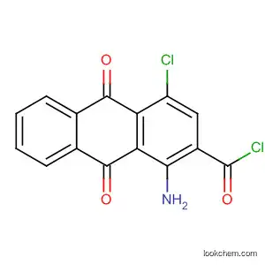 Molecular Structure of 59094-61-0 (2-Anthracenecarbonyl chloride,
1-amino-4-chloro-9,10-dihydro-9,10-dioxo-)
