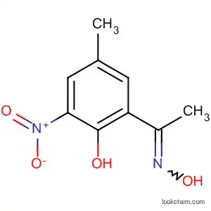 Molecular Structure of 59104-71-1 (Ethanone, 1-(2-hydroxy-5-methyl-3-nitrophenyl)-, oxime)