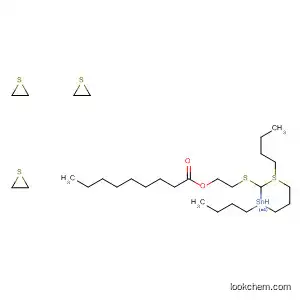 Molecular Structure of 59118-97-7 (Nonanoic acid,
(1,3-dibutyl-1,3-distannathianediylidene)tetrakis(thio-2,1-ethanediyl)
ester)