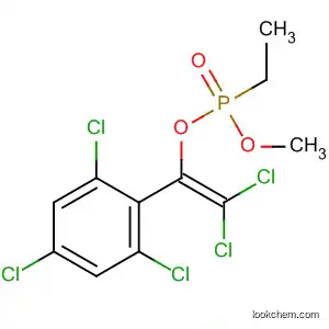 Molecular Structure of 59149-63-2 (Phosphonic acid, ethyl-, 2,2-dichloro-1-(2,4,6-trichlorophenyl)ethenyl
methyl ester)