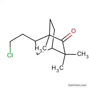Molecular Structure of 59153-94-5 (Bicyclo[2.2.2]octanone, 6-(2-chloroethyl)-1,3,3-trimethyl-)