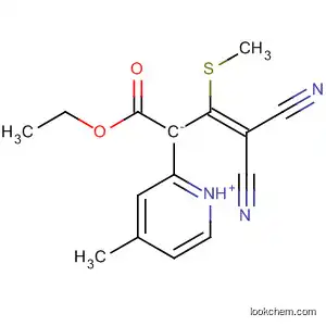Molecular Structure of 59182-00-2 (Pyridinium, 4-methyl-,
3,3-dicyano-1-(ethoxycarbonyl)-2-(methylthio)-2-propenylide)
