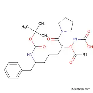 Molecular Structure of 59188-17-9 (Carbamic acid,
[5-[[(1,1-dimethylethoxy)carbonyl]amino]-1-(1-pyrrolidinylcarbonyl)pentyl
]-, phenylmethyl ester, (S)-)
