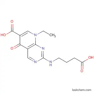 Molecular Structure of 59446-84-3 (Pyrido[2,3-d]pyrimidine-6-carboxylic acid,
2-[(3-carboxypropyl)amino]-8-ethyl-5,8-dihydro-5-oxo-)
