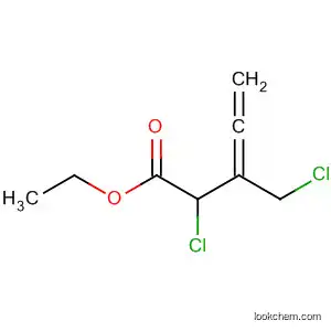 Molecular Structure of 59569-10-7 (3,4-Pentadienoic acid, 2-chloro-3-(chloromethyl)-, ethyl ester)